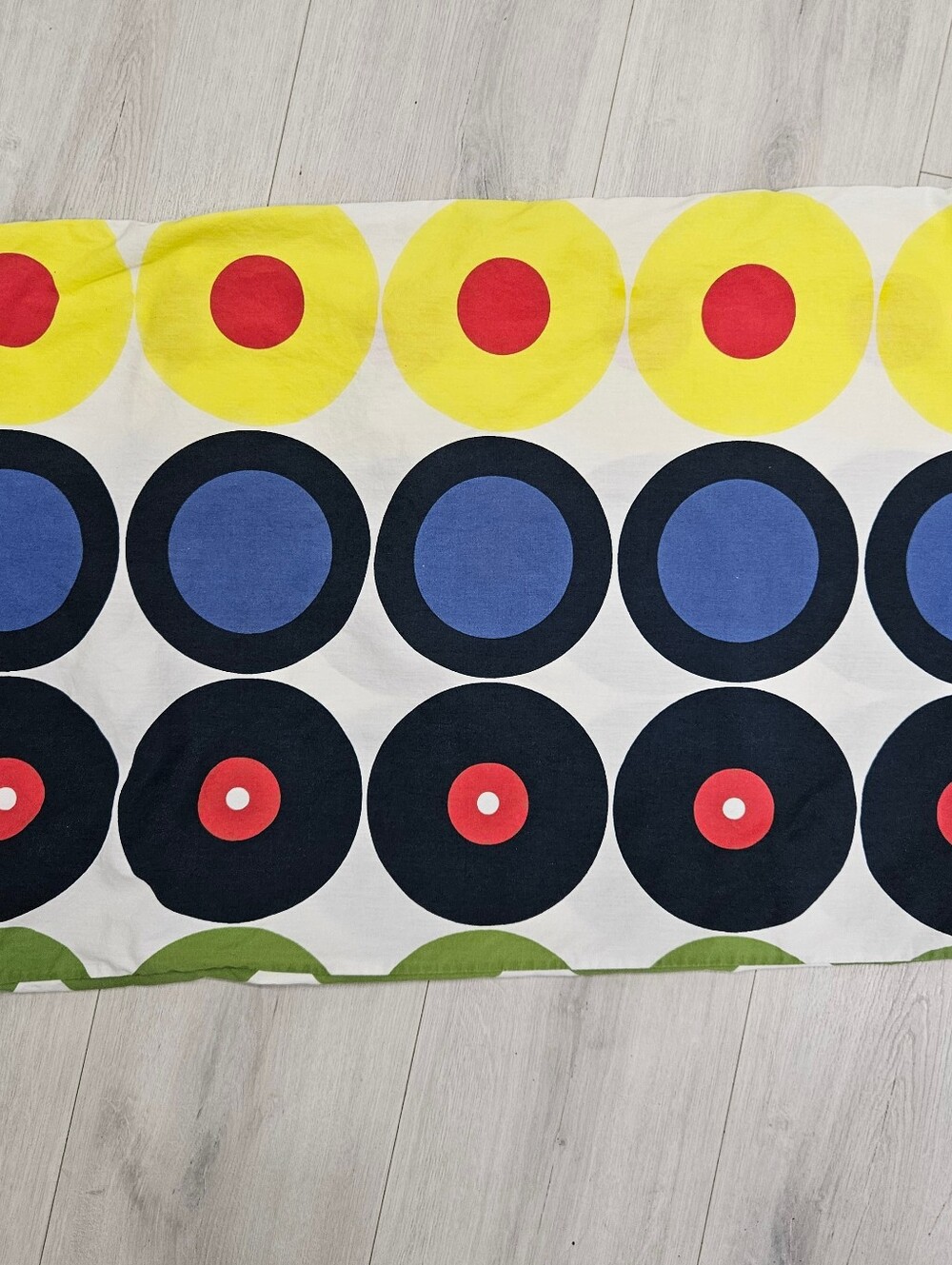 VTG IKEA Tvablad Rund FULL Duvet & STD Shams Mod Dot Scandinavian Pop Art Cotton - Picture 11 of 12